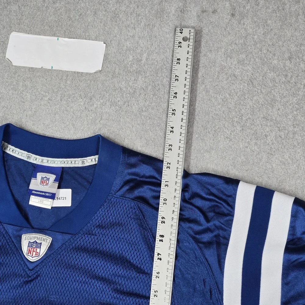 Indianapolis Colts Men Jersey L Blue Edgerrin James #32 Mesh Logo Football NFL